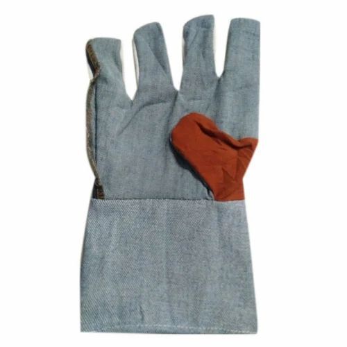 Plain Jeans Safety Gloves