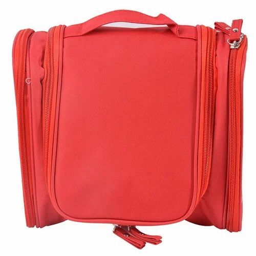 Red Travel Cosmetic Bag
