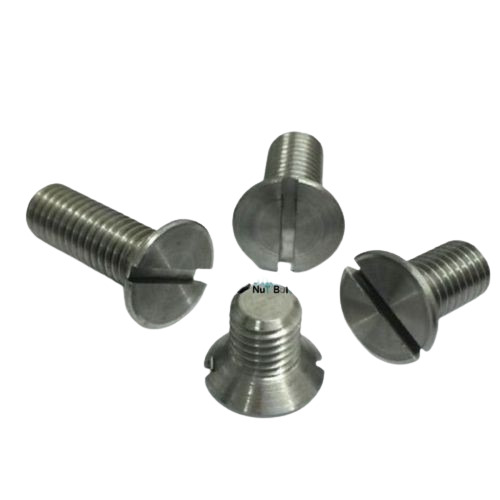 Steel Csk Slotted Bolt
