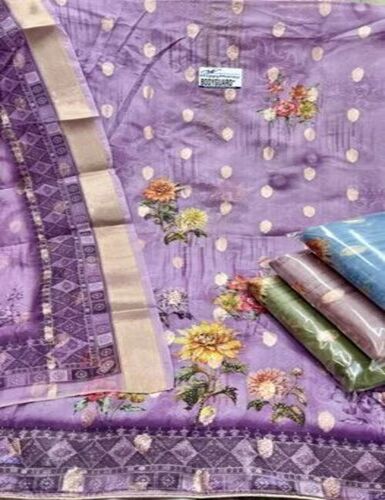 Women Violet Unstitched Suit