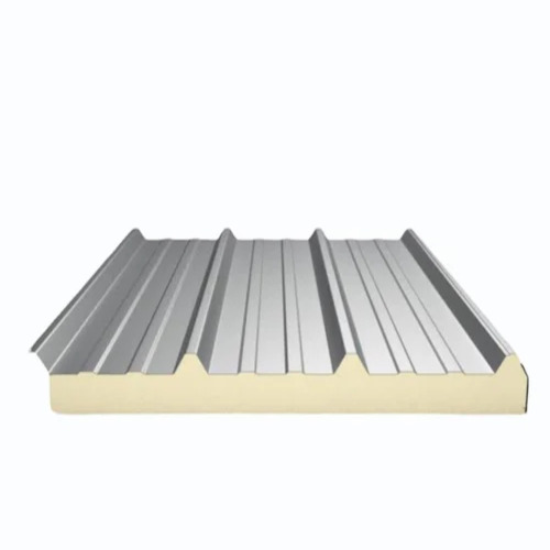 20mm PUF Sandwich Roof Panel - 20mm Thickness, 12 Feet Length, Color Coated | Good Quality, Plain Pattern, Rectangular Shape