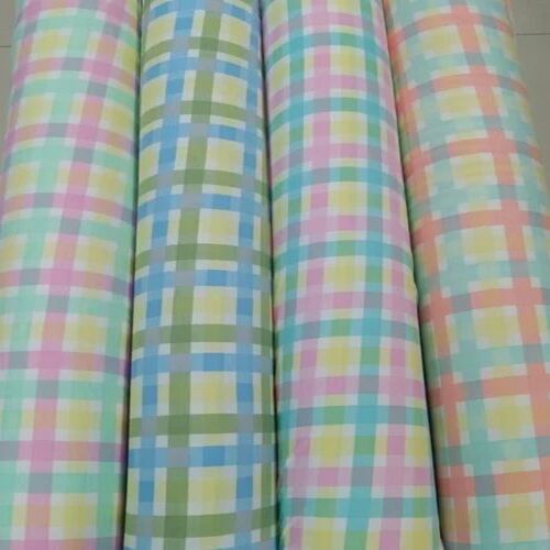 Check Print Lycra Fabric