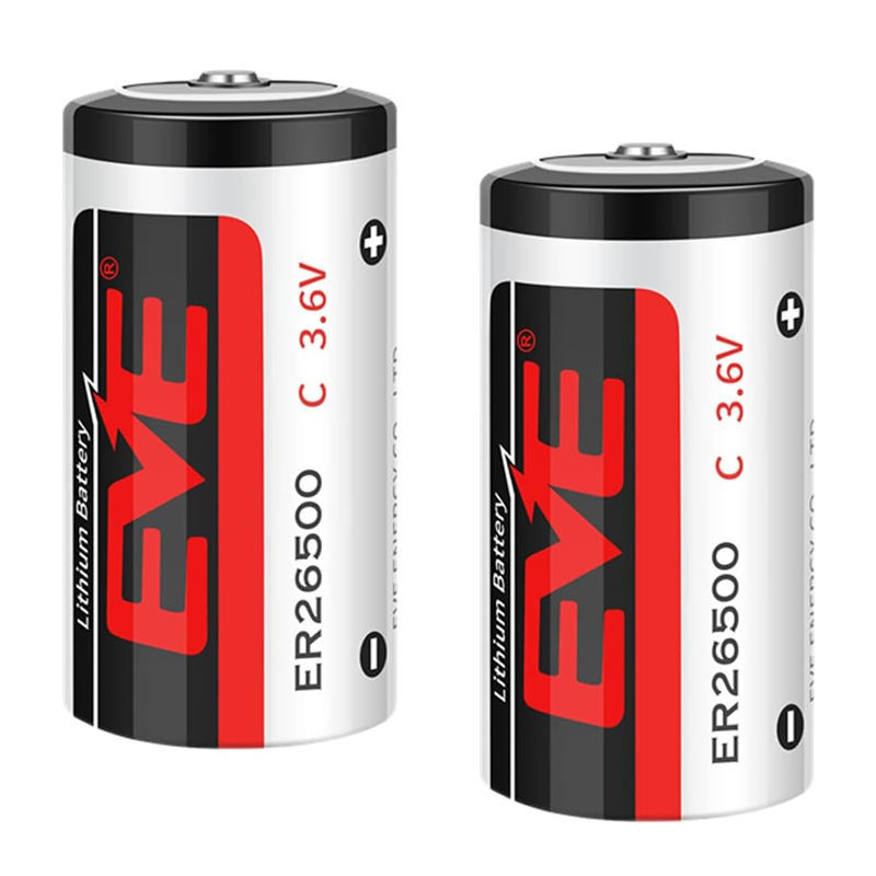 Eve 26500 3.6V C Size Lithium Thionyl Chloride Battery - Battery Capacity: 5 Milliampere-Hour (Mah)