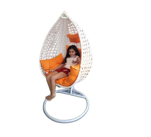 Iron and Cane Balcony Swing Chair