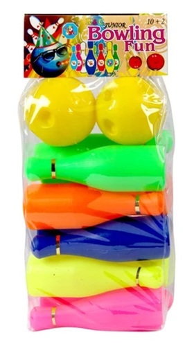 Junior Plastic Bowling Pins Set