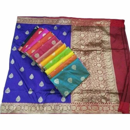 Katan Silk Saree - 6.5m Length Lightweight | Elegant Printed Design Comfortable Fit Party Wear