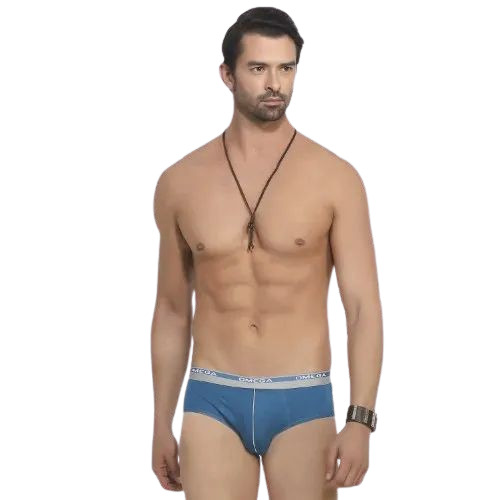 Men Blue Brief Underwear - Design: Standard