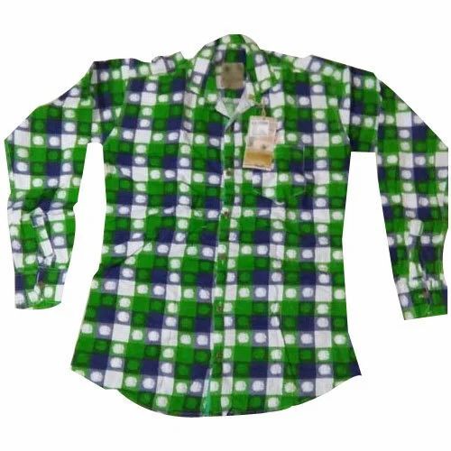 Men Full Sleeve Cotton Check Shirt