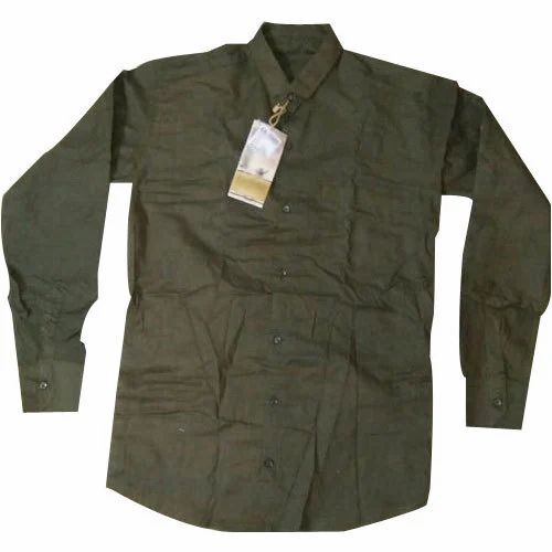 Men Full Sleeve Plain Shirt