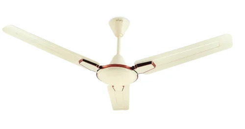Pixel Dlx Ivory Ceiling Fan - Copper Blades, 1200 mm, 3 Blades, 65W, 240V, 415 RPM | 5 Star BEE, 5 Years Warranty