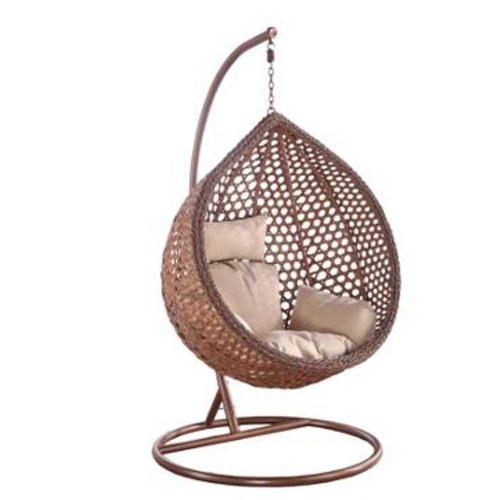 Resort Swing Chair - Wicker Wood Frame Multiple Colors Corrosion Resistant Easy Clean