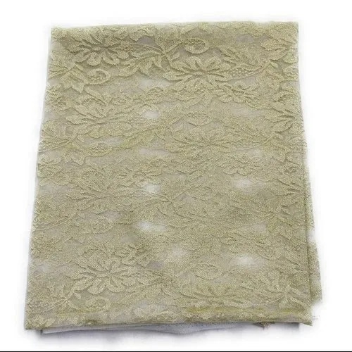 65inch Gold Zari Nylon Net Fabric