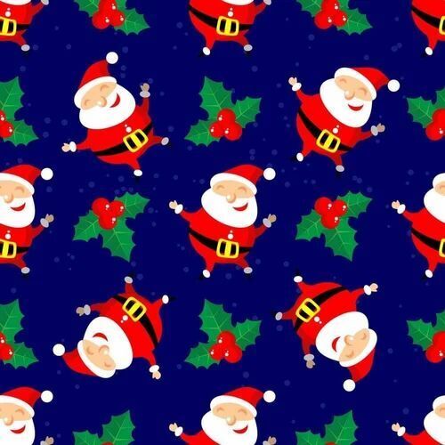 Blue Digital Printed Polyester Fabric