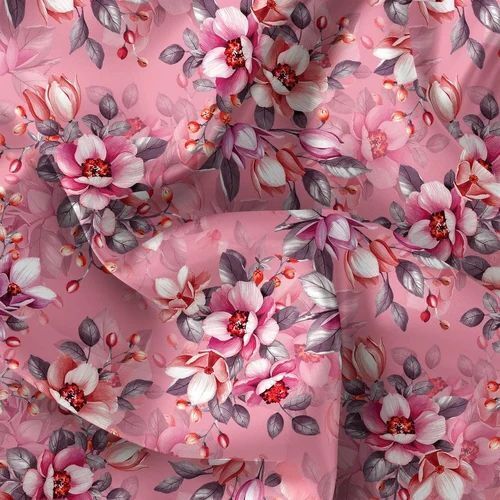 Crepe Digital Printed Fabric