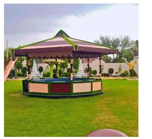 Rectangular Bamboo Gazebo
