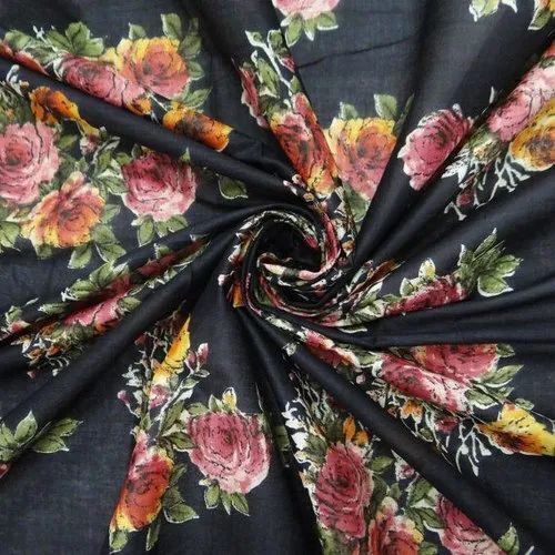 Satin Digital Soft Printed Fabric