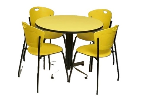 Syona Yellow Cafeteria Tables