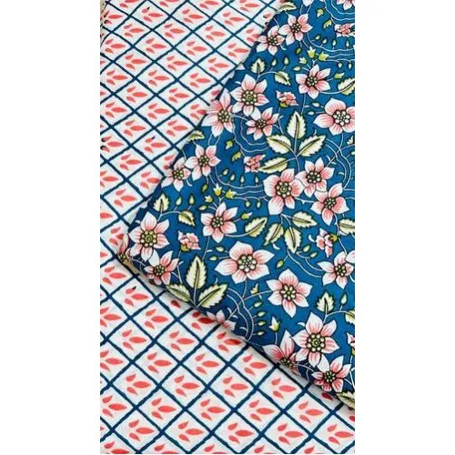 100 Gsm Screen Printed Cotton Fabric