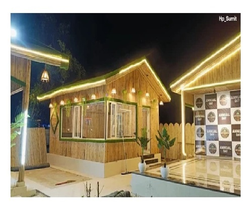 12X12 Feet Modular Bamboo Huts - Color: Multiple