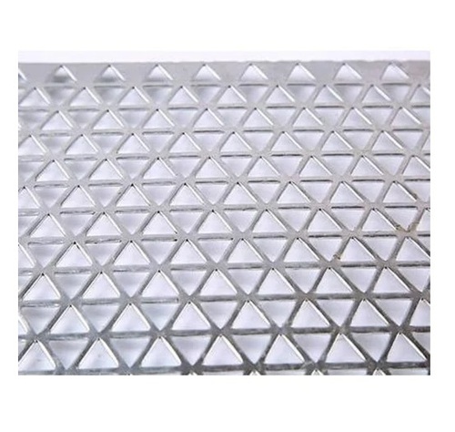 4 mm Triangle Hole Mild Steel Perforated Sheet