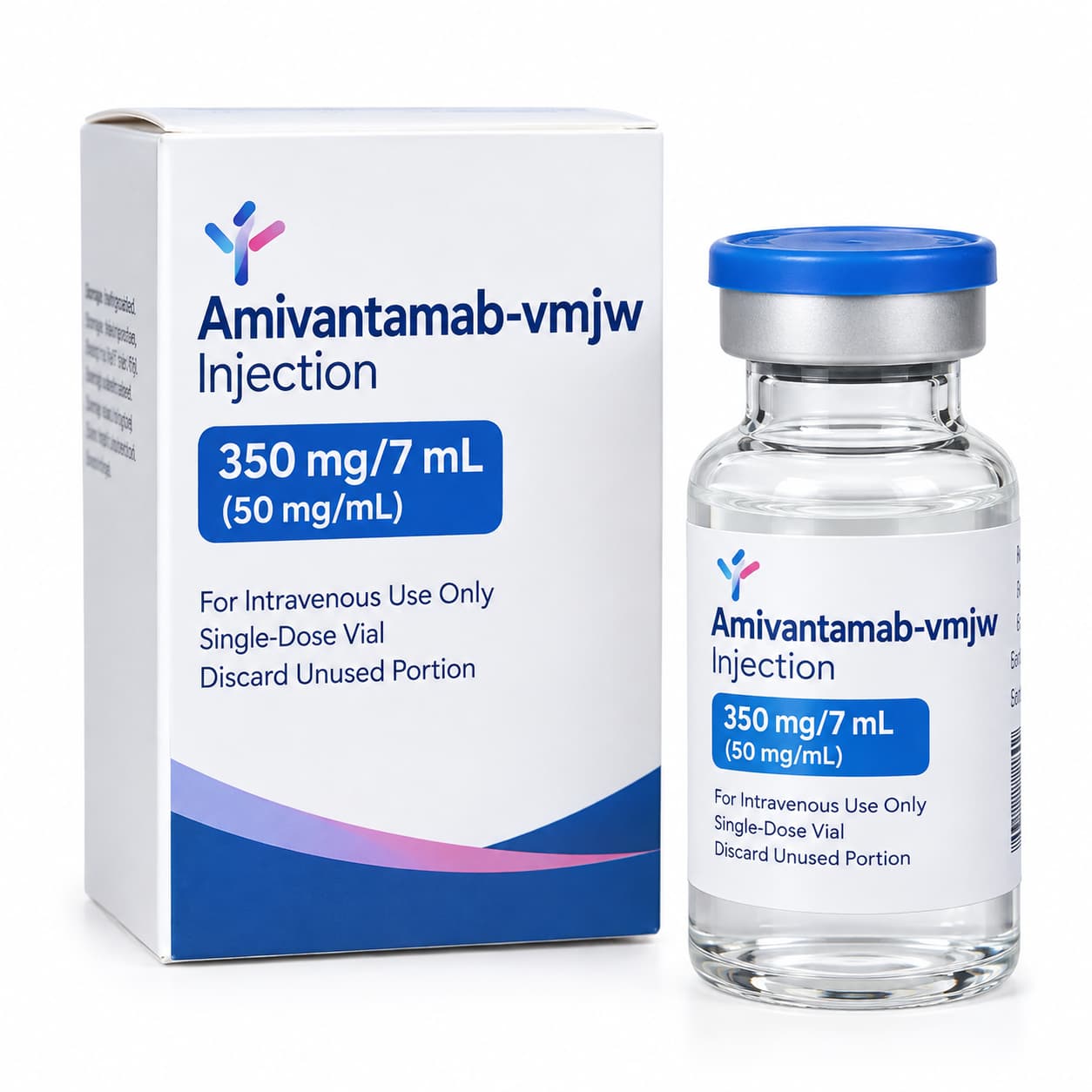 Amivantamab-vmjw Injection 350 mg/7 mL, Colorless Liquid, Bispecific EGFR-MET Antibody, Intravenous Infusion Only