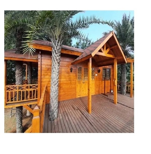 Beach Bamboo Huts - Bamboo Prefab 600 Sq Ft, Brown Wooden Walls, Thatch Roof, Semi Furnished