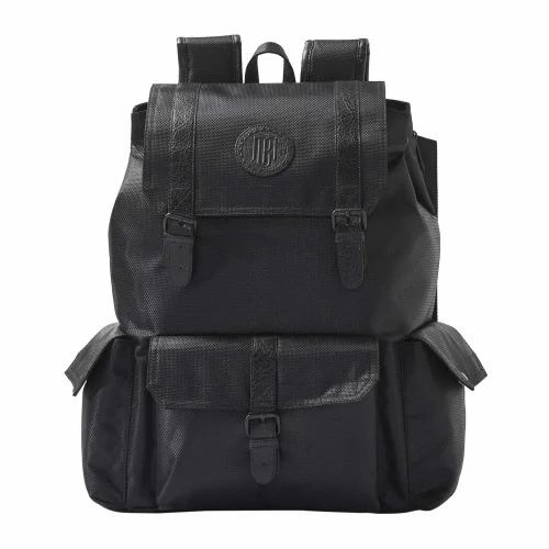Black Polyester Backpack