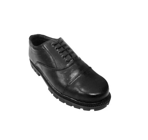 Black Steel Toe Labour Safety Shoes For Men