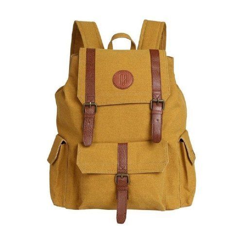 Brown Canvas Backpack