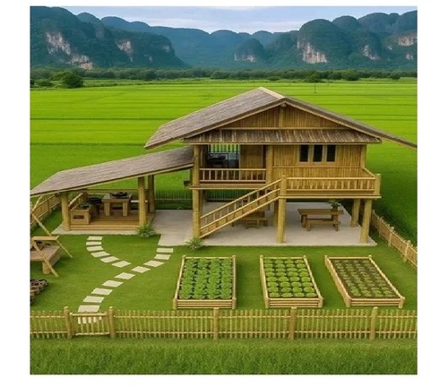 Chemical Treated Bamboo Huts