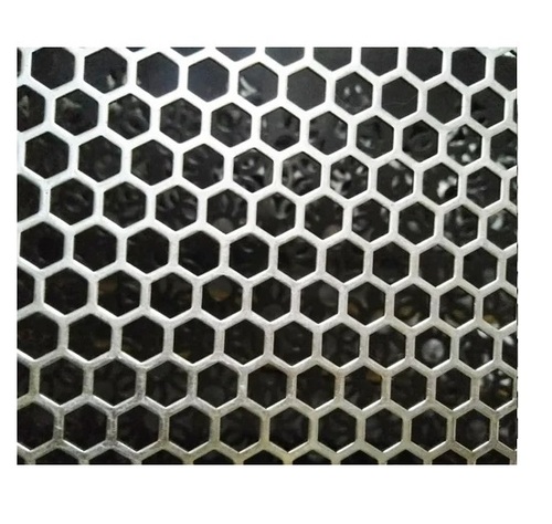 Hexagonal Hole Stainless Steel Perforated Sheet