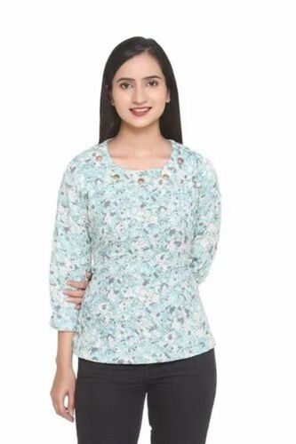 Ladies Cotton Printed Top