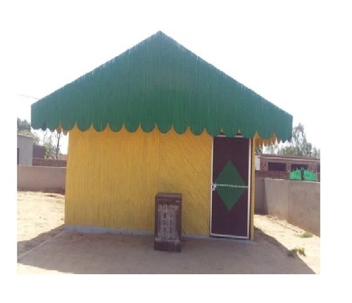 Prefab Single Storey Farm House Bamboo Huts