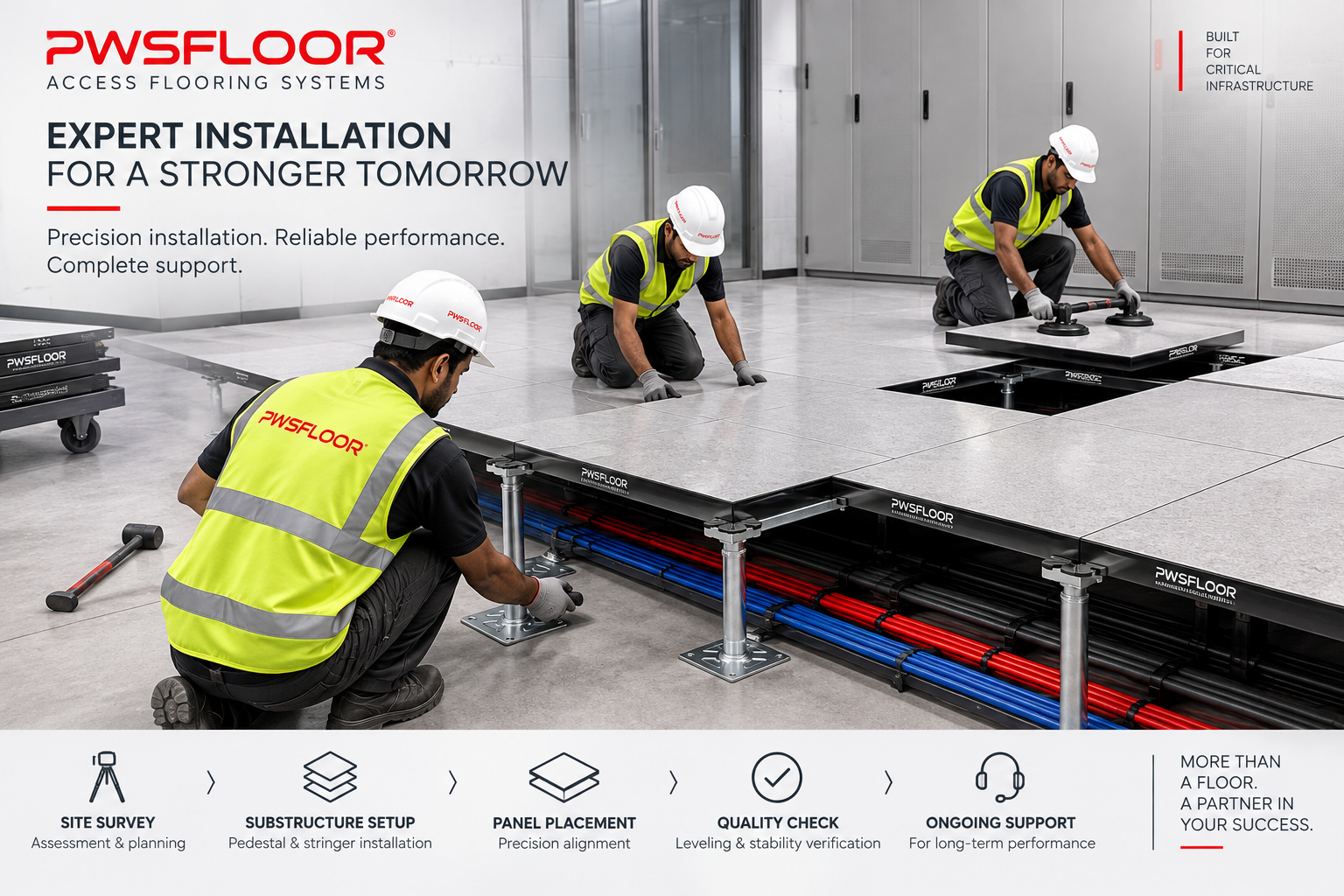 PWSfloors Raised Access Flooring Installation Services