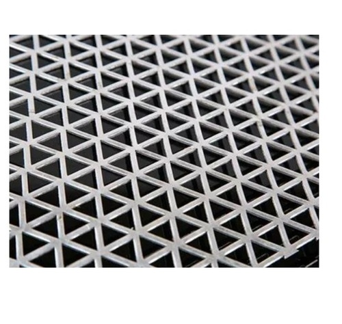 Triangle Hole Aluminium Perforated Sheet - Stainless Steel 2mm Grey, Rust Proof Hot Rolled Fencing Sheet