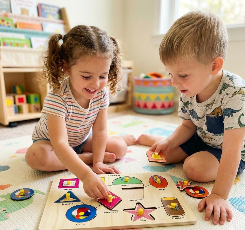 Wooden Shape Puzzle - Age Group: 2-5