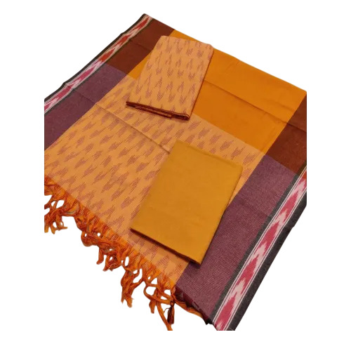 Yarn Dyed Cotton Ikat Suit Set - Application: Textile Unit
