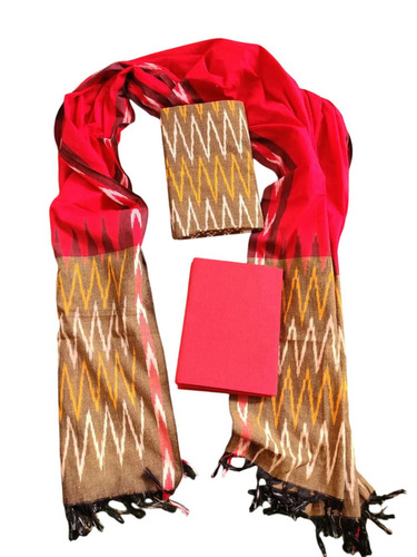 Yarn Dyed Cotton Printed Ikat Suit Set Fabric
