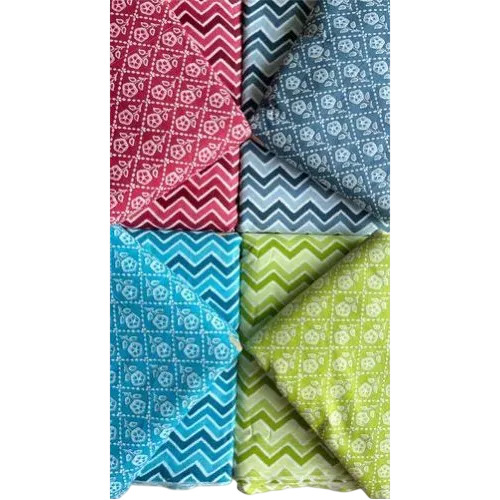 44 Inches Cotton Printed Ethnic Wear Fabric - 1 Meter, Multicolor, 100 GSM, Skin Friendly, Comfortable