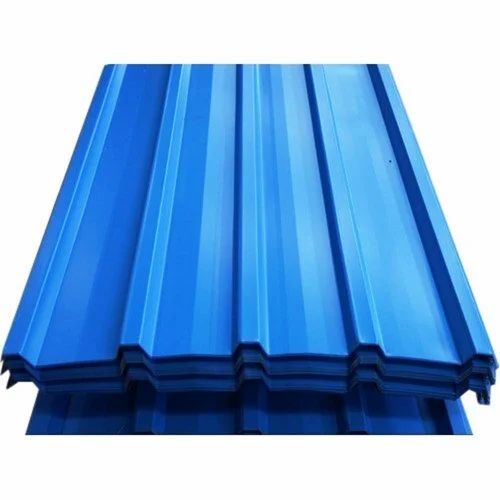 Blue Fiber Corrugated Roofing Sheet