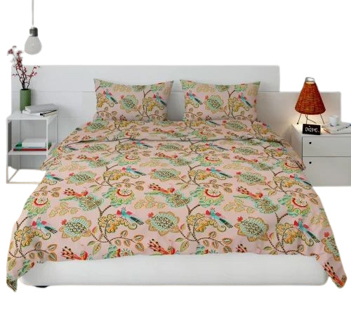 Designer Printed King Size Bedsheet