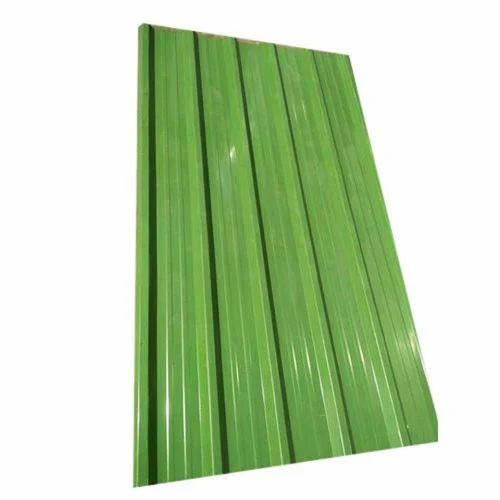 Green Color Coated Rectangular Roofing Sheet