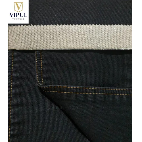 High Quality Black Plain Denim Fabric