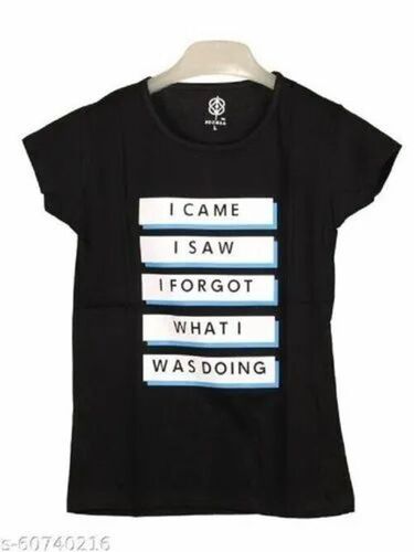 Ladies Cotton Printed T Shirt