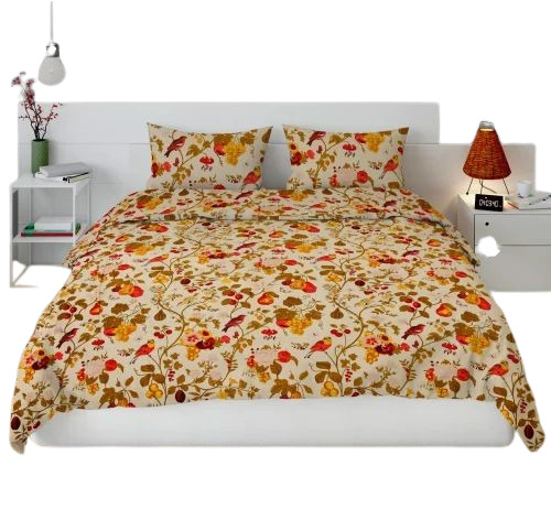 Multi Color Printed King Size Bedsheet