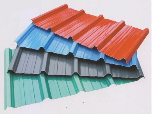 Multicolor Rectangular Rust Proof Roofing Sheets