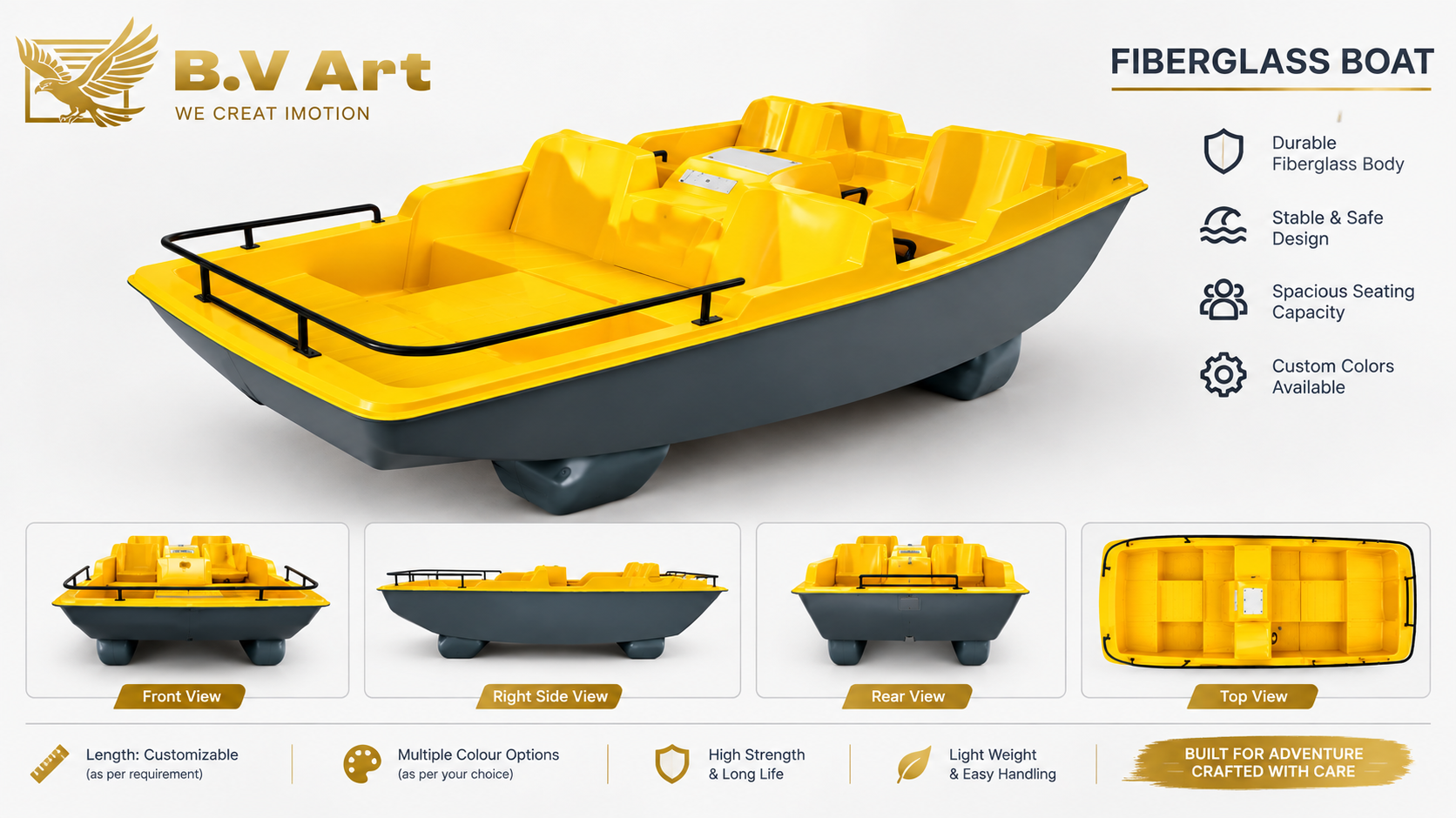 Paddle Boat - Color: Yellow And Black