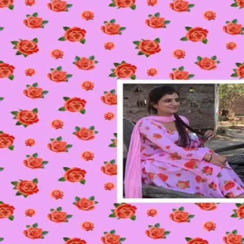 Pink Digital Printed Fabrics
