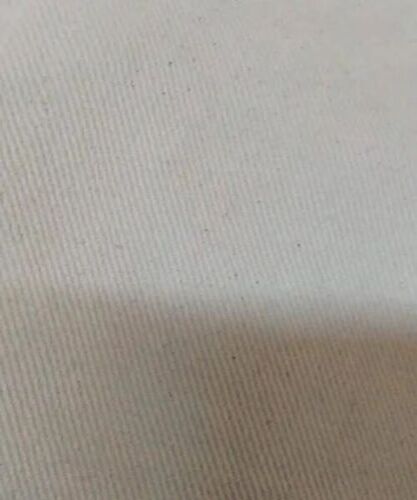 Plain Cotton Twill Fabric - 63 Inch, White | Anti-Wrinkle, Machine Washable, 150 GSM