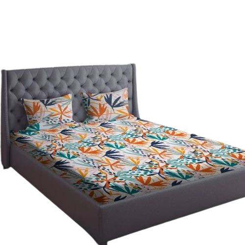 Pure Cotton King Size Floral Printed Bed Sheet